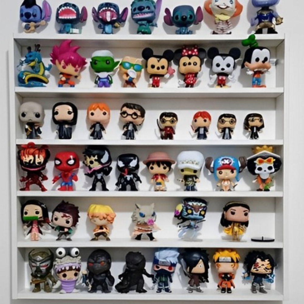 Nicho Expositor 5 Prateleiras Para Coleção Bonecos Funko Pop Branco ...