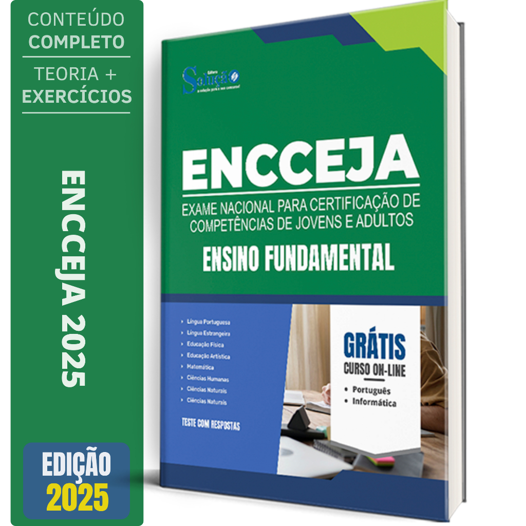 Apostila ENCCEJA 2025 - Ensino Fundamental | Shopee Brasil