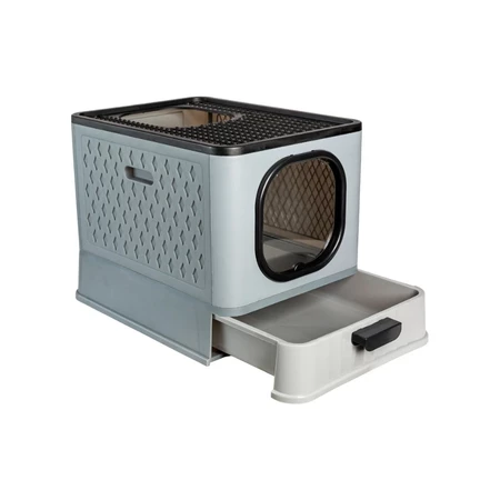 Caixa De Areia Premium Para Gatos Fechada Furba Grande Sandbox Luxo