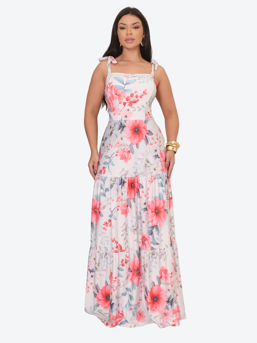 Vestido Verão Longo Roupas Atacado Revenda do P ao 48 Vestidos