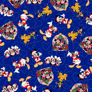 Tecido Microfibra TACTEL Estampa Digital - Natal Disney 3