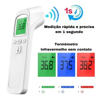 Termômetro Digital Infravermelho Sem Contato – Medição Precisa para Bebês e Adultos LCD