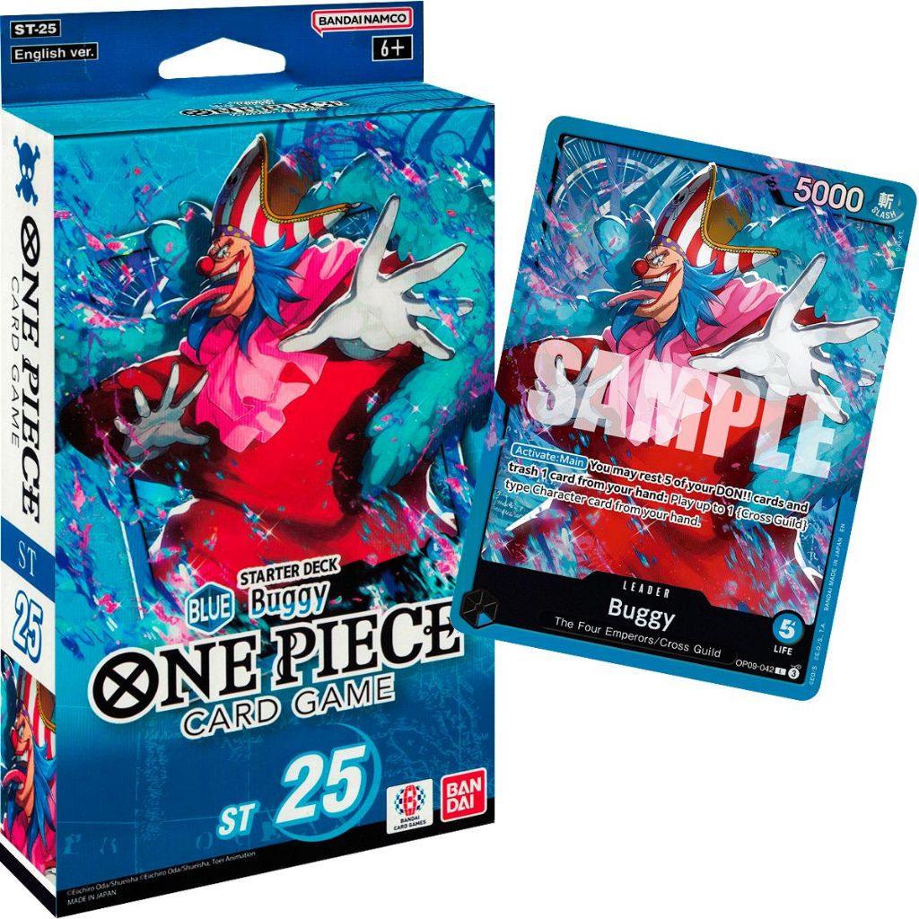 One Piece Starter Deck ST 25 Blue Buggy Cartas Inglês Bandai TCG