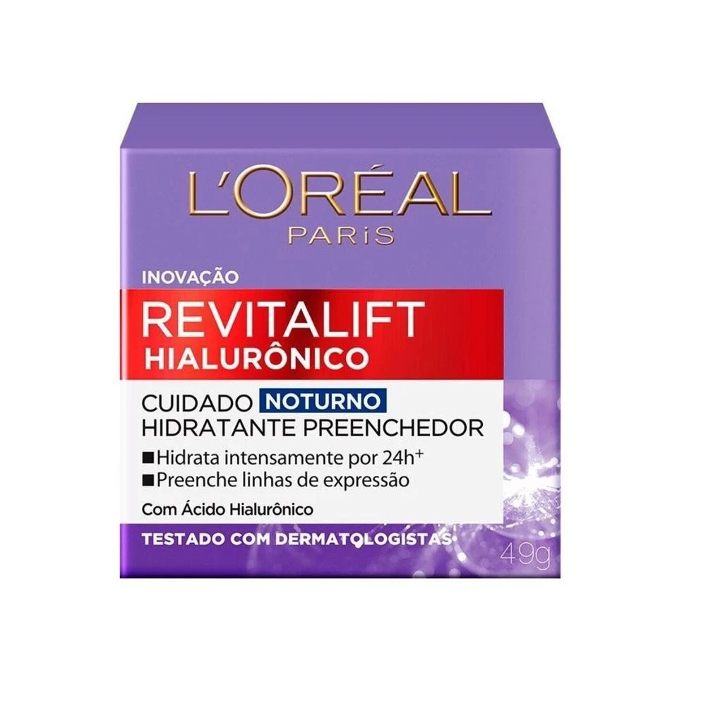 Creme Hidratante Facial Anti-idade L'oreal Paris Revitalift Hialuronico ...