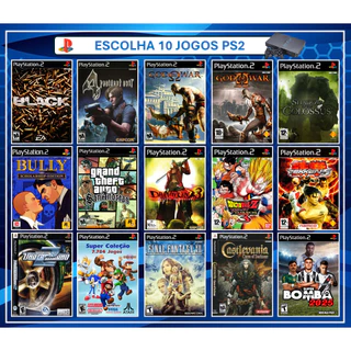 JOGOS PS2 - ESCOLHA 5 JOGOS PREFERIDOS PS2