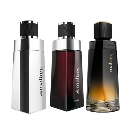 KIT 3 PERFUMES MALBEk (GOLD, SILVER TRADICIONALL) IMPORTADO