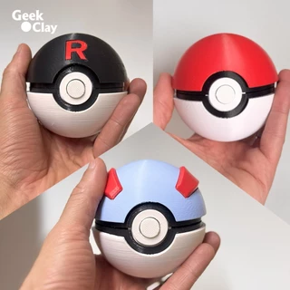Pokebola abre e fecha com suporte - Pokémon