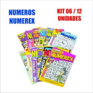 Kit com 06 / 12 / 24 - Revistas Passatempo - Numeros / Numerix - Sortidas
