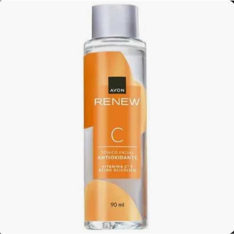 Tônico Antioxidante Facial com Vitamina C e Ácido Glicólico 90ml [Renew ...