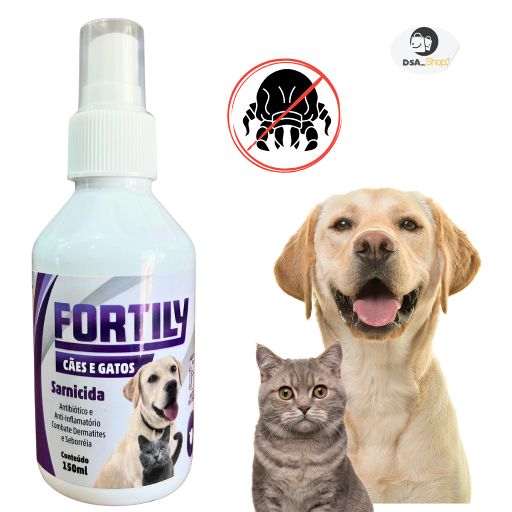 Spray Sarnicida Antibiotico Anti-inflamatorio Fortily 150 ml | Shopee ...