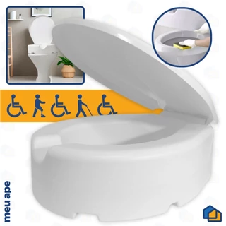 Assento Sanitário Elevado Tampa Vaso P/ Idosos Deficiência Pós Cirurgia P/ Cadeira de Banho em Oferta na Shopee