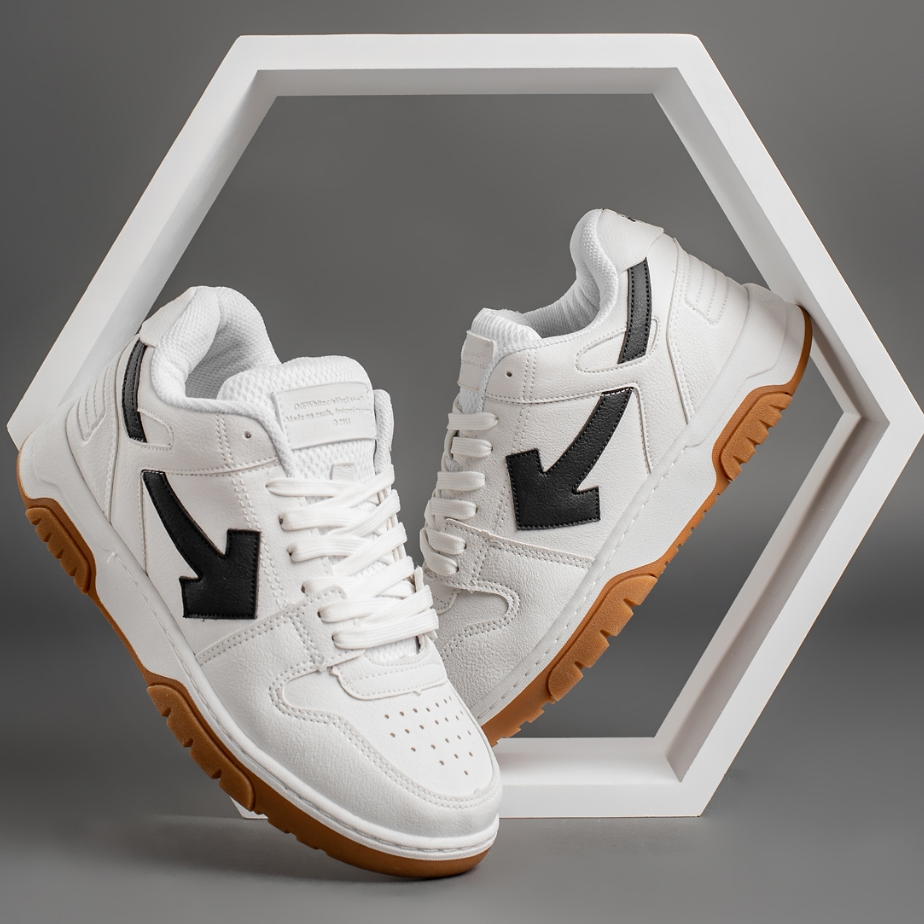 Tenis Off White Branco Latex Preto Out Off Office Skate Lançamento