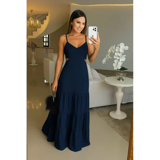 VESTIDO DUNA LONGO em Oferta na Shopee