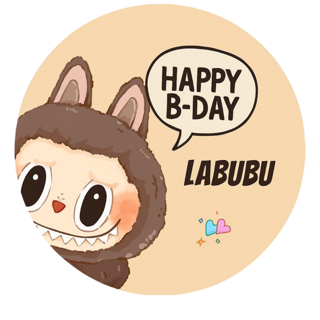 Painel Decorativo Labubu Happy Birthday 50 cm | Shopee Brasil