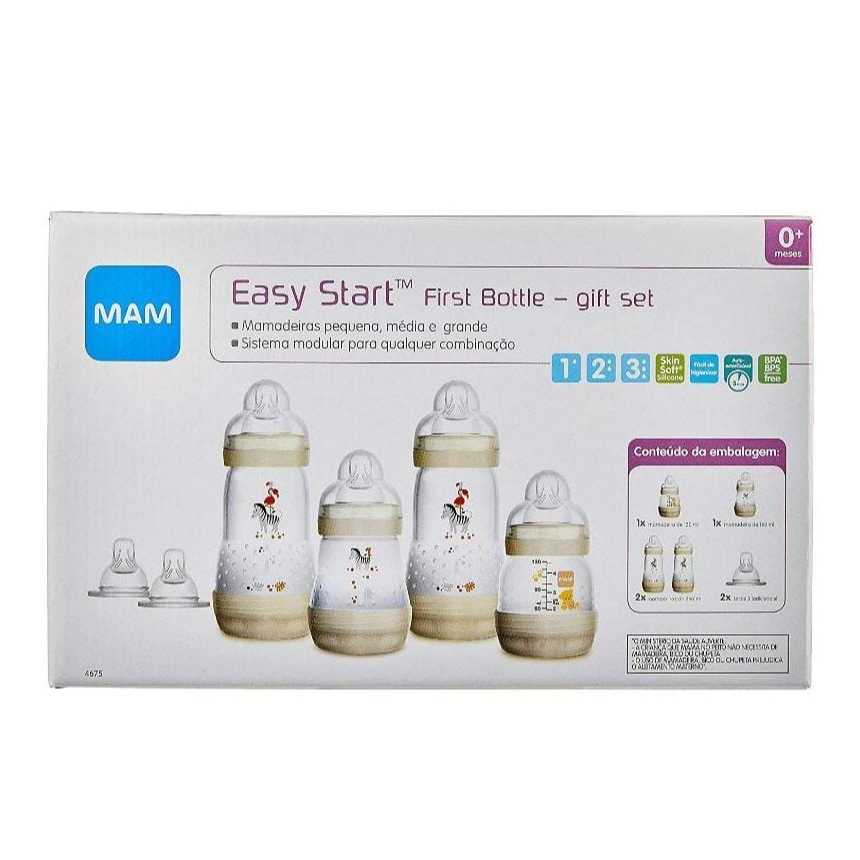 MAM – Kit 4 Mamadeira Easy Start – Gift Set (0+ Meses) | Shopee Brasil