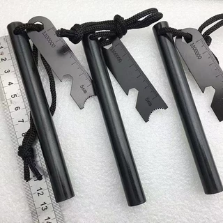Pederneira De Magnesio Macic Com Riscador + Apito Chaveiro Para Sobriviencia Camping Ao Ar Livre Caminhadas