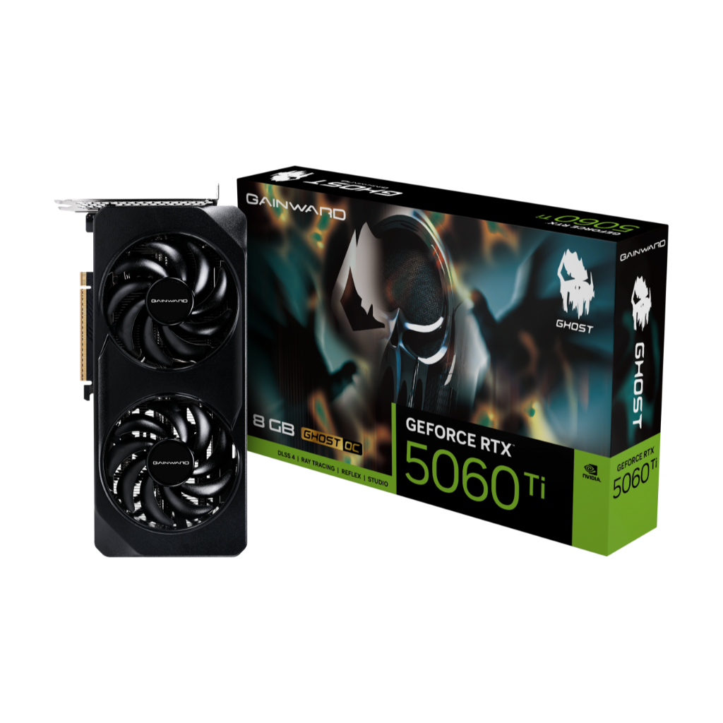 Placa De Video RTX 5060 Ti Gainward Ghost Oc 8GB Gddr7 128 Bits