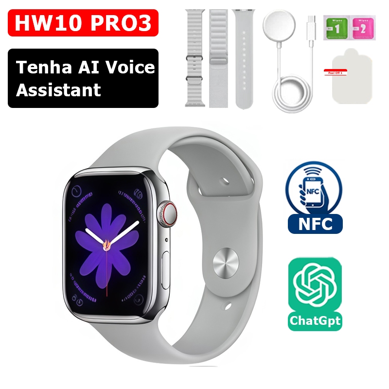 2025 Novo Relógio Smartwatch HW10 PRO4 3 Tela Amoled,Chat Gpt,NFC