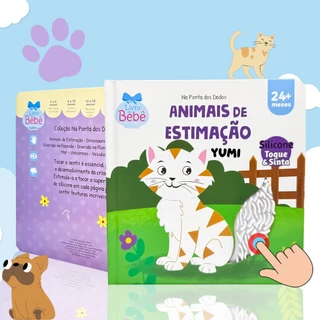 Livro Infantil Bebê Toque E Sinta Animais De Estimação Sensorial Texturas Edição Premium em Oferta na Shopee