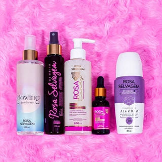 Rosa Selvagem - Kit autocuidado total algodão em Oferta na Shopee