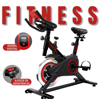 Bike Ergometrica Spinning Bicicleta com Monitor Profissional Sport Suporta Até 120kg