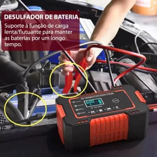 Auxiliar de Partida com Fio Carregador de Bateria para Carro e Moto 12V Portátil Recarregável Emergência Automotiva Part