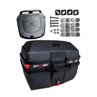 Bau Bauleto 35 Litros Stoned Porta Objetos Com Base Universal