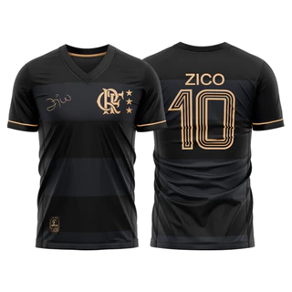 Camisa Flamengo Volta Zico Braziline em Oferta na Shopee