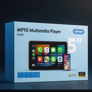 Multimídia para Moto com CarPlay e Android Auto | Tela Touch GPS Bluetooth Evite Furto