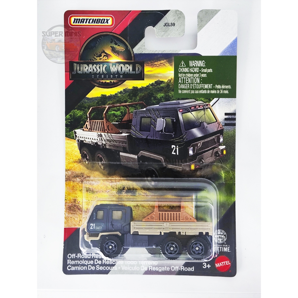 Matchbox Jurrasic Off Road Rescue Rig | Shopee Brasil