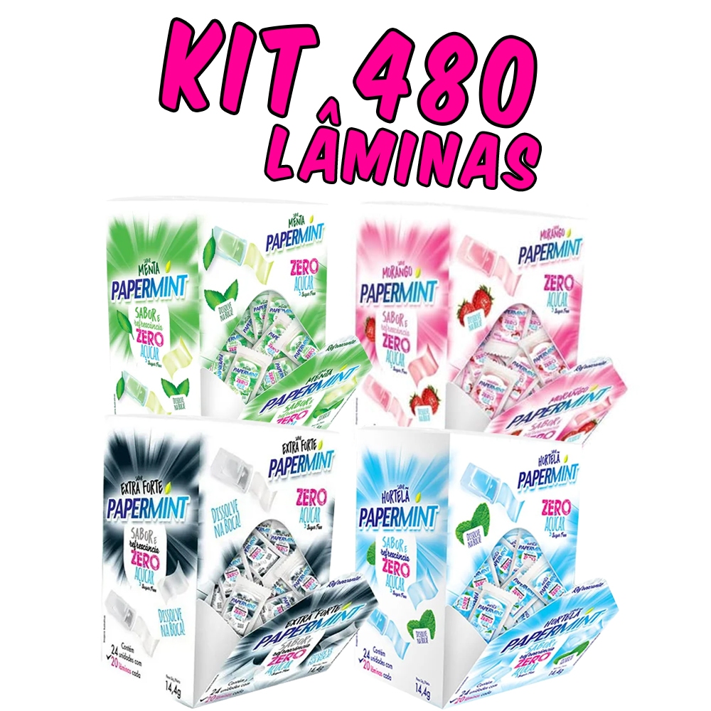PAPERMINT - 24 Strips Contre La Mauvaise Haleine - Fraîcheur Instantanée - Neuf Sous Blister