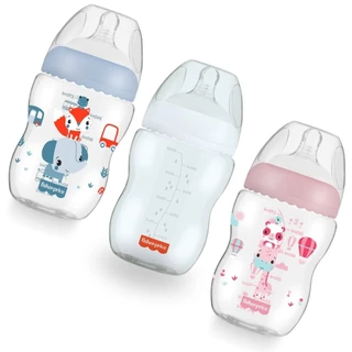 Mamadeira Anticólica First Moments Clássica Fisher Price Livre de BPA 150/270/330ml em Oferta na Shopee