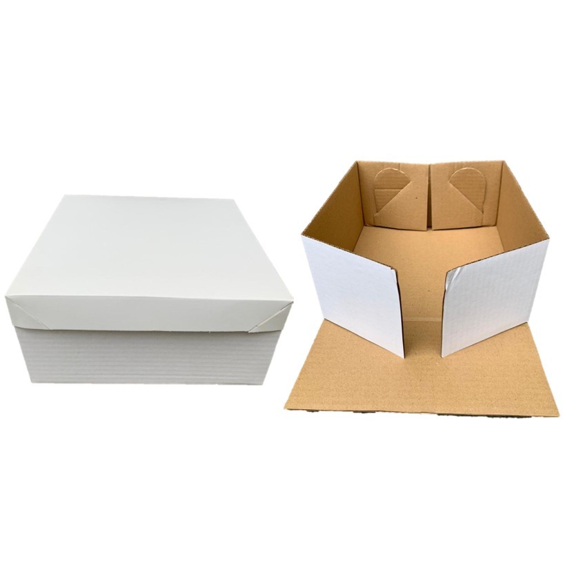 10 Caixas S/ Visor Quadradas P/ Bolo - 25x25x15cm