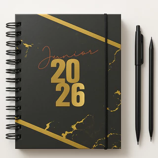 AGENDA 2026 - COLEÇÃO MASCULINA - PERSONALIZADA - MIOLO PB - ACOMPANHA ELÁSTICO