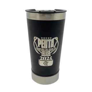 Copo Térmico Flamengo Penta Copa do Brasil com Abridor em Oferta na Shopee