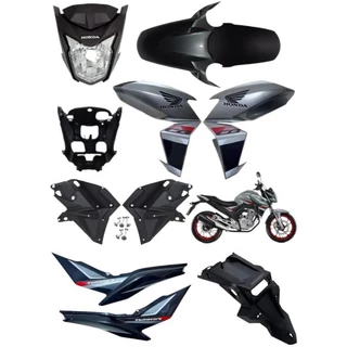 KIT CARENAGEM CB 250 TWISTER 2018 PRATA