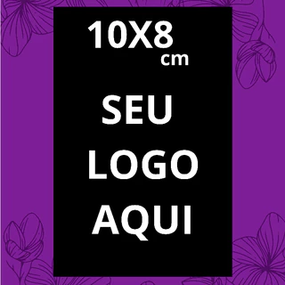 10x8 cm Adesivo Vinil Retangular PERSONALIZADO Impressão em Alta Definição horizontal e vertical 8x10
