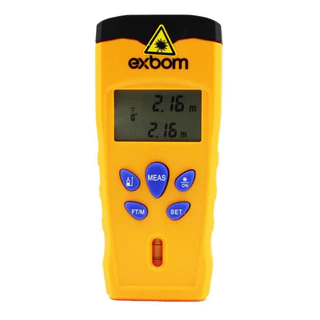 Trena Laser Digital Exbom Tem-d15 Amarelo 18m Com Cálculo