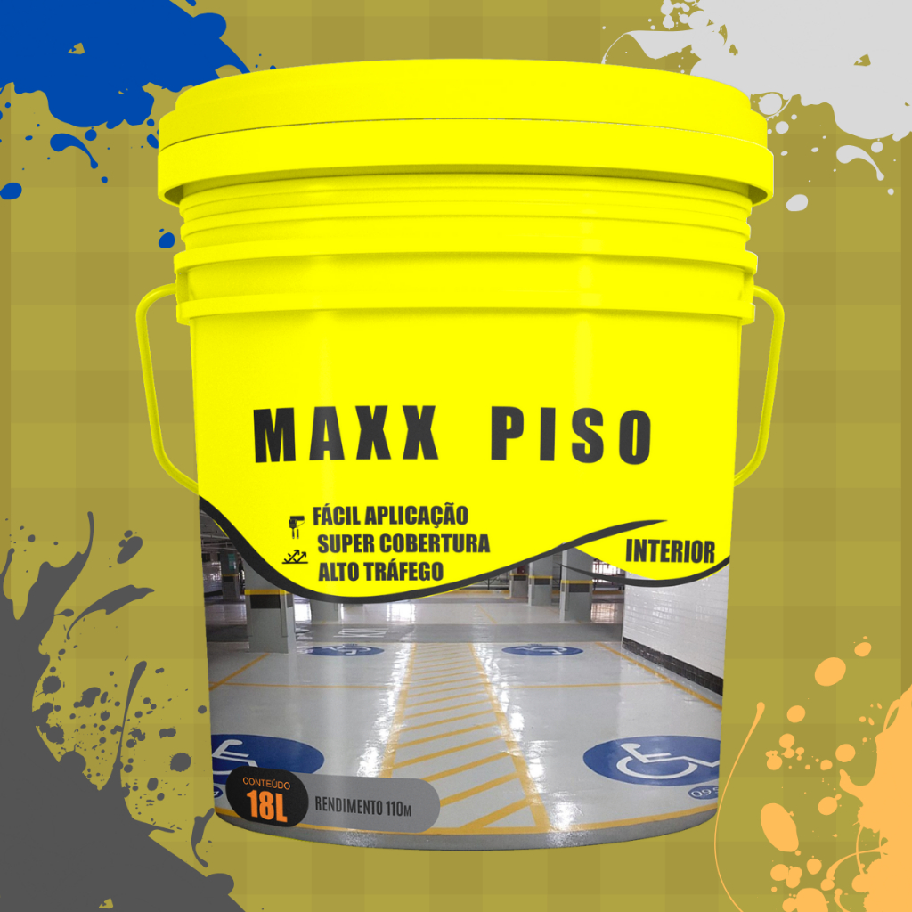 Tinta para piso ou piso de cimento - Lavavel 18l Int/Ext na cor Branco ...
