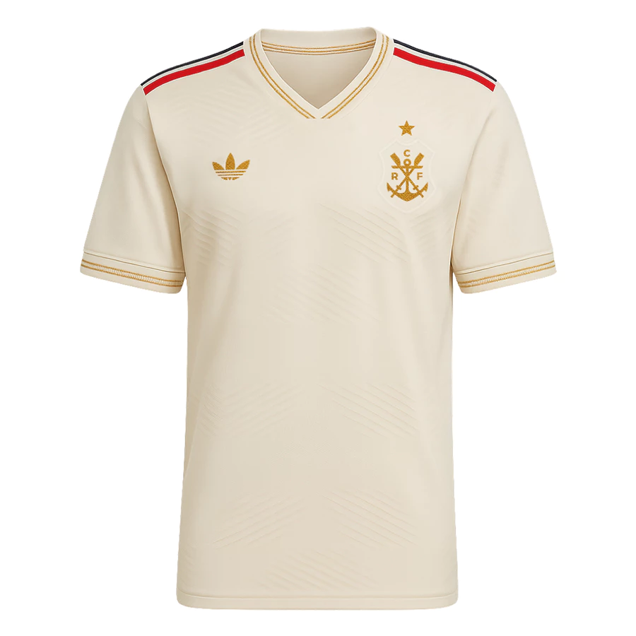 Manto Flamengo Jogo 3 Adidas 2025 - Personalize Seu Nome e Seu Número