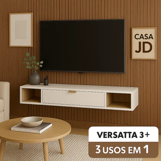 Rack Nicho Painel Suspenso Versata Pequeno Sala de Estar Quarto TV - Várias Cores em Oferta na Shopee