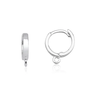 Brinco de Prata 925 Argola Click Para Pingentes | Fio Quadrado em Oferta na Shopee