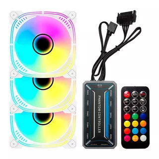 Kit Ventoinhas Acegeek Prime, ARGB, 3x120mm, Branco, AG-PRIME3X1-WH em Oferta na Shopee