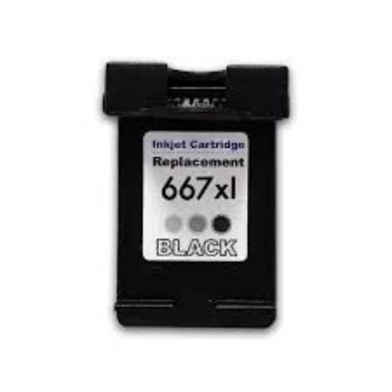 cartucho 667 preto cheio Deskjet Ink Advantage 1275 2374 2375 2376 2775 ...