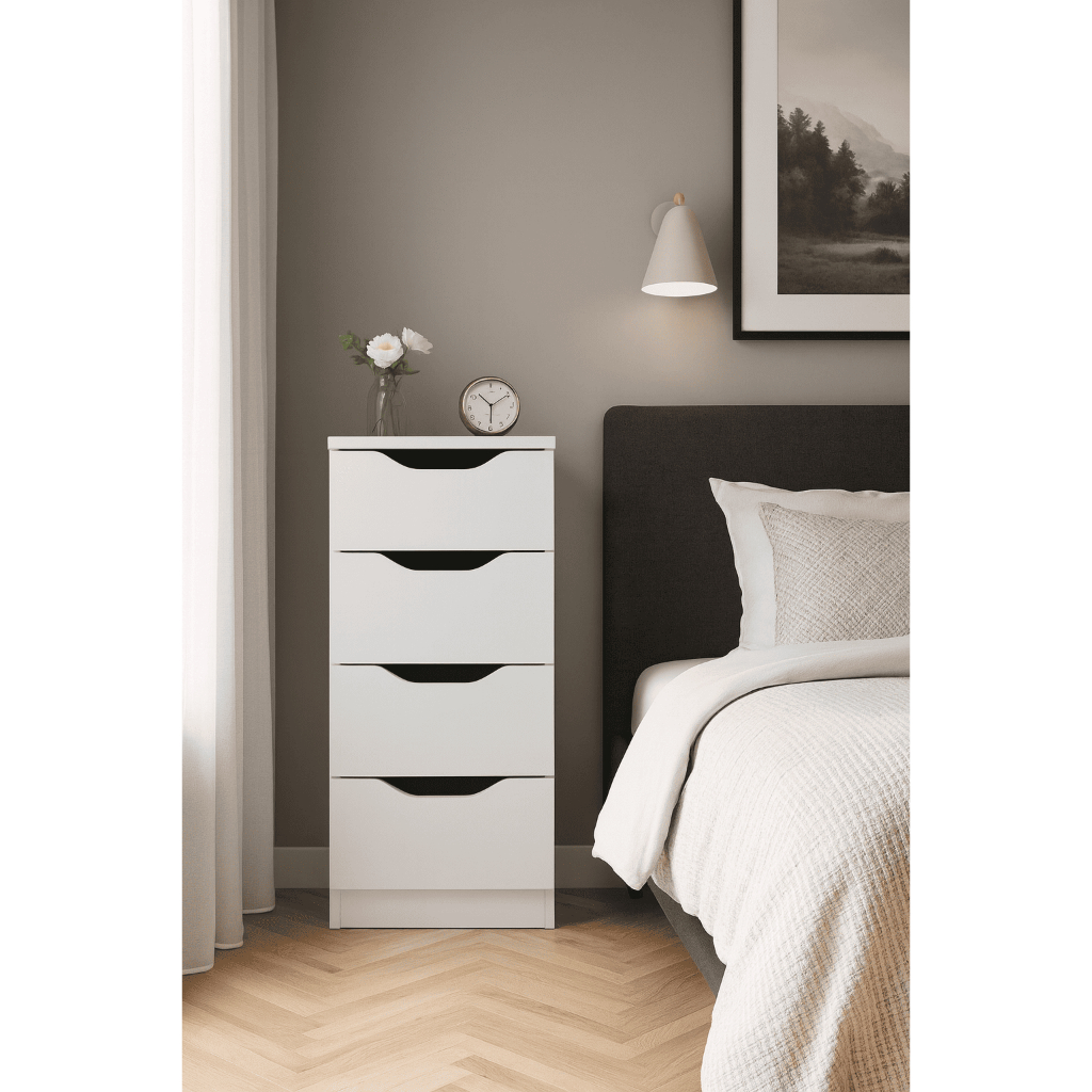 Armário Gaveteiro 4 Gavetas Versátil Para Casa Escritório MDP