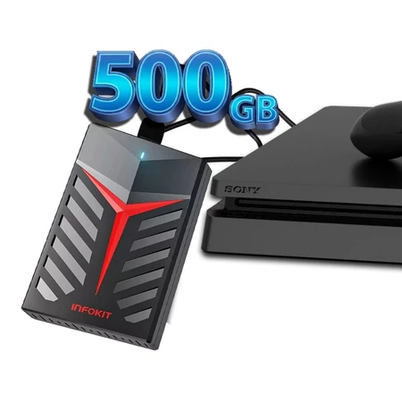 HD Externo Gamer 500GB Slim USB 3.0 Para PS4 PS5 Xbox Series e Notebook