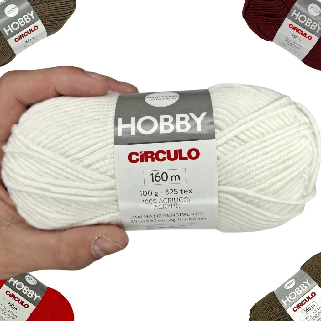 Lã Círculo Hobby 160m alta rentabilidade novelo e fio circulo fio para ...