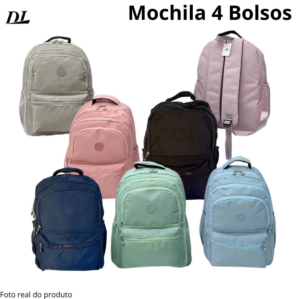 Mochila Feminina Escolar Estilo Premium- Bolso para notebook- ENVIO ...
