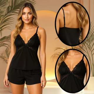 Baby Doll Short Doll De Renda Confortável