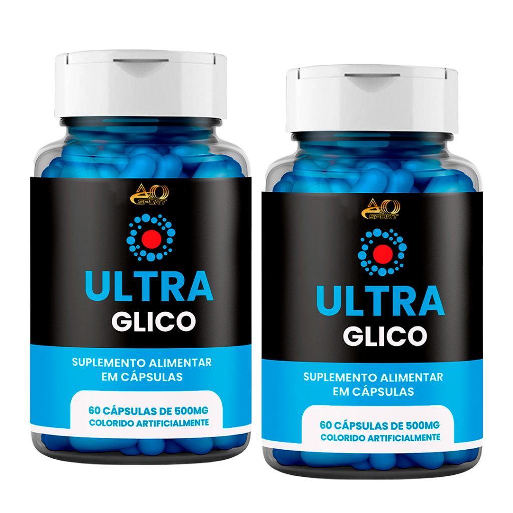 2x Ultra Glico 60 Cápsulas Original - Fonte de Vitaminas Ultraglico ...